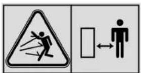 VIKING MT 820 - Danger: Thrown Ogjects. - 1