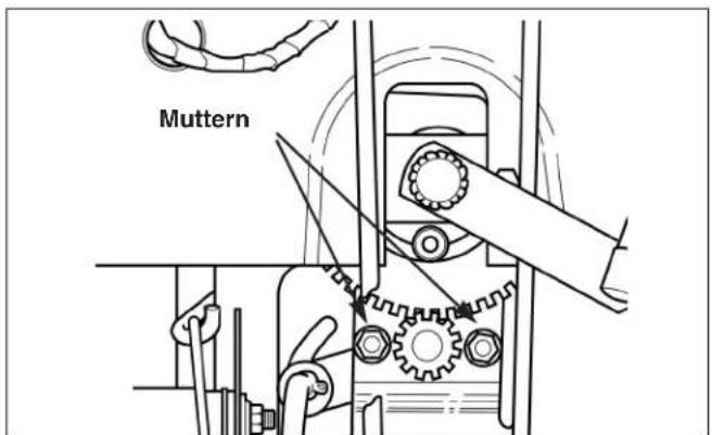 VIKING MT 820 - EINSTELLUNG DES LENKGETRIEBES - 1
