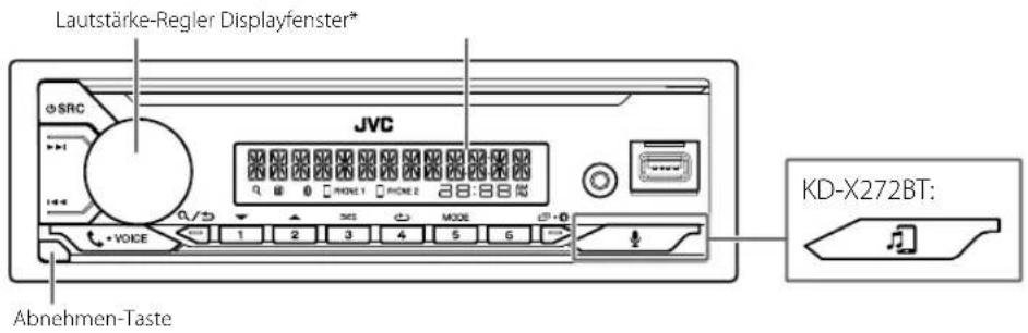 JVC KDX272BT - Frontblende - 1