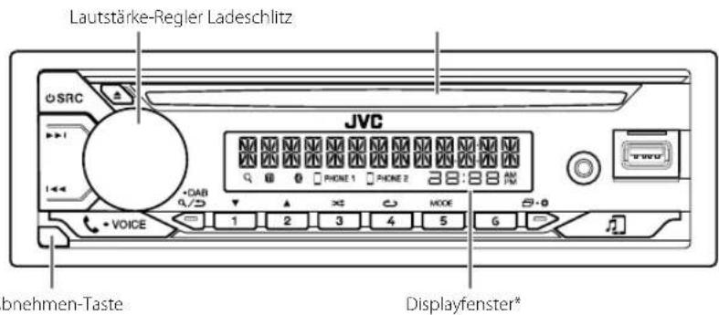JVC KDX38MDBT - Frontblende - 1