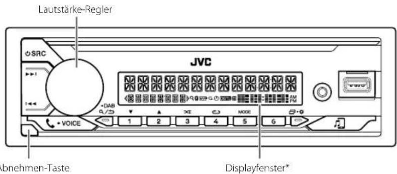 JVC KDX38MDBT - Frontblende - 1