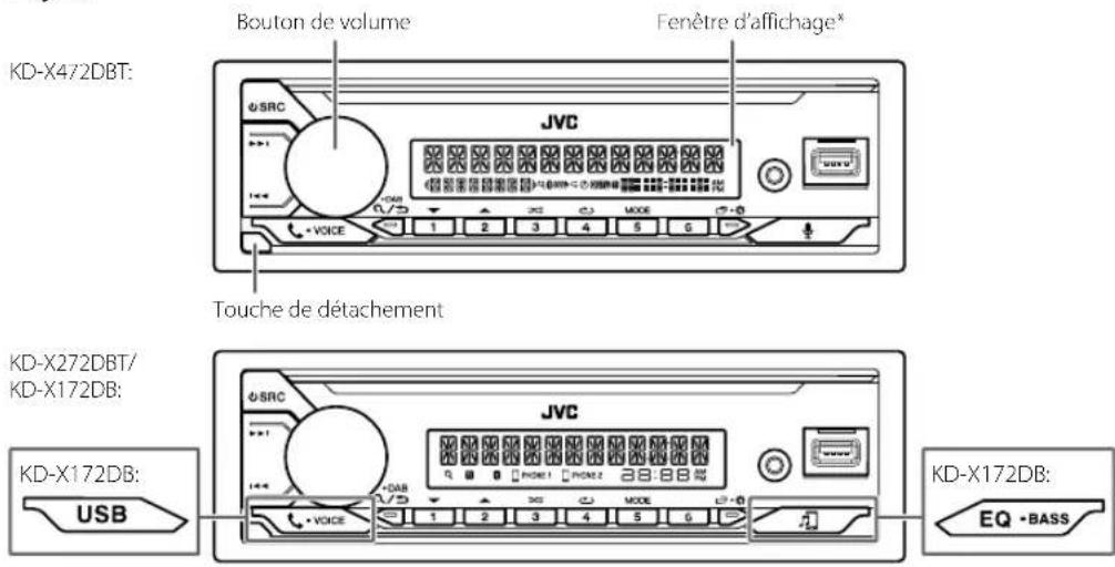 JVC KDX472DBT - Fonctionnement de base - 1