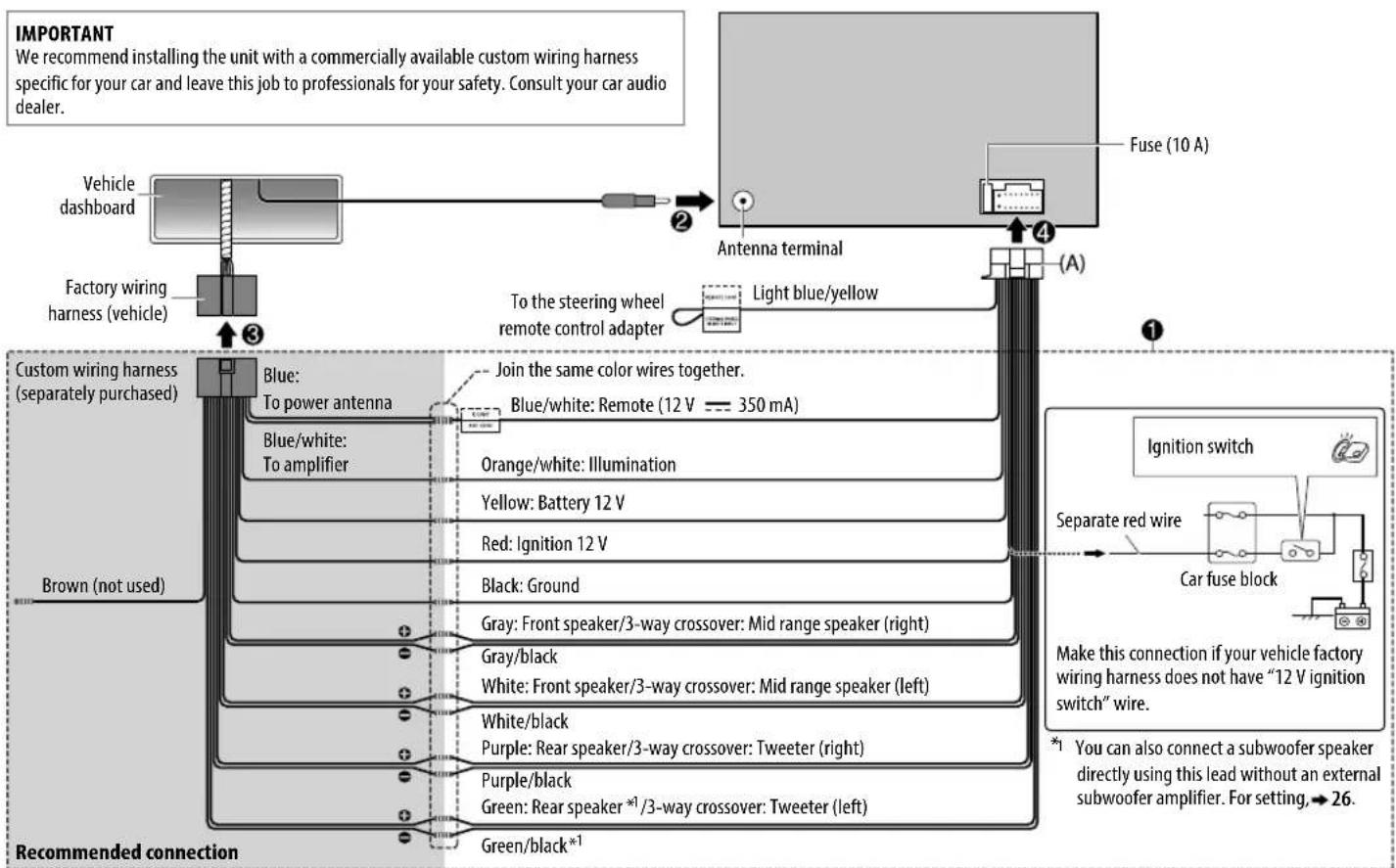 JVC KWX830BT - INSTALLATION/CONNECTION - 1