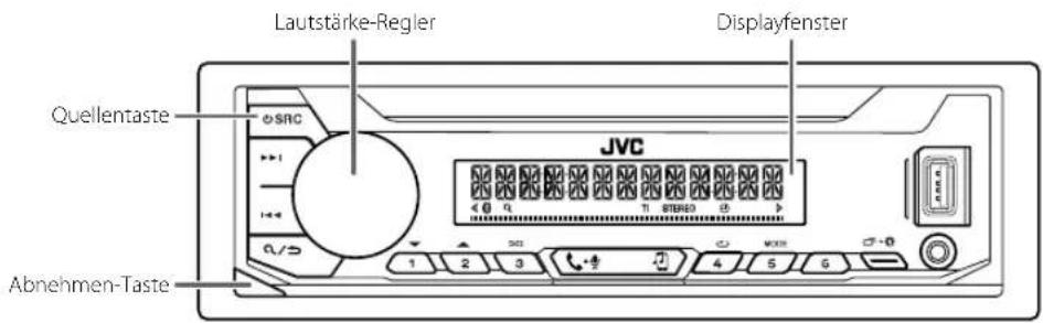 JVC KDX362BT - Frontblende - 1