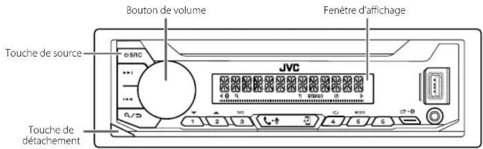 JVC KDX362BT - Façade - 1