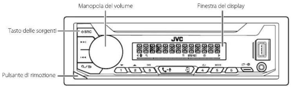 JVC KDX362BT - Frontalino - 1