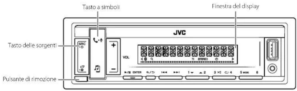 JVC KDX362BT - Frontalino - 1