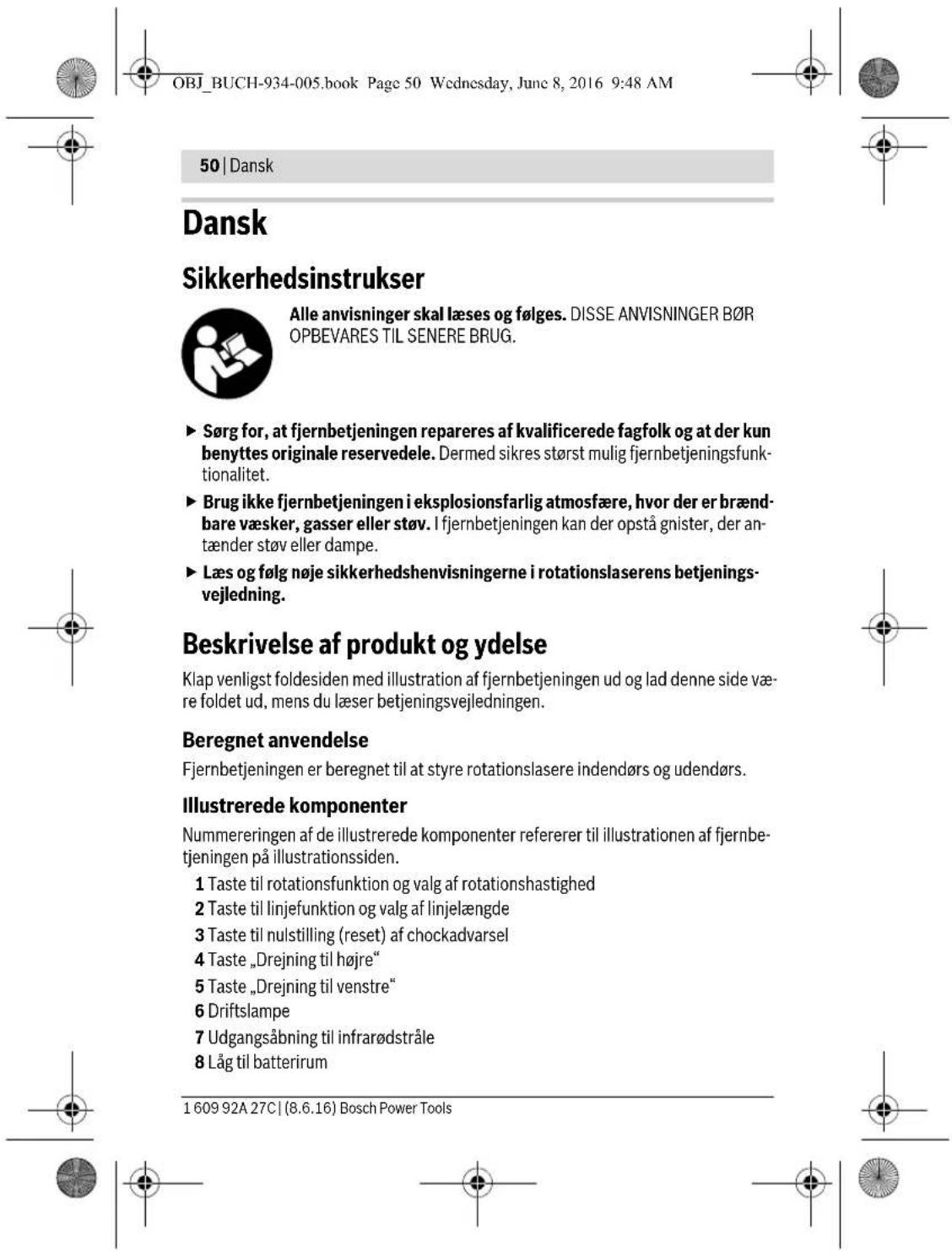 BOSCH RC 1 Professional - Alleen voor landen van de EU: - 9