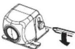 JVC KVCM30 - Instalar a-camera/Ajustar o seu angulo - 1