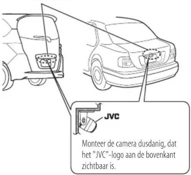 JVC KVCM30 - Voorbeelden van een correcte camera-installatie aan dechterkant van het voertuig - 1