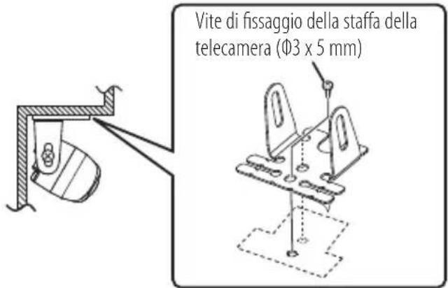 JVC KVCM30 - Fissare la telecamera saldamente in posizione. - 1