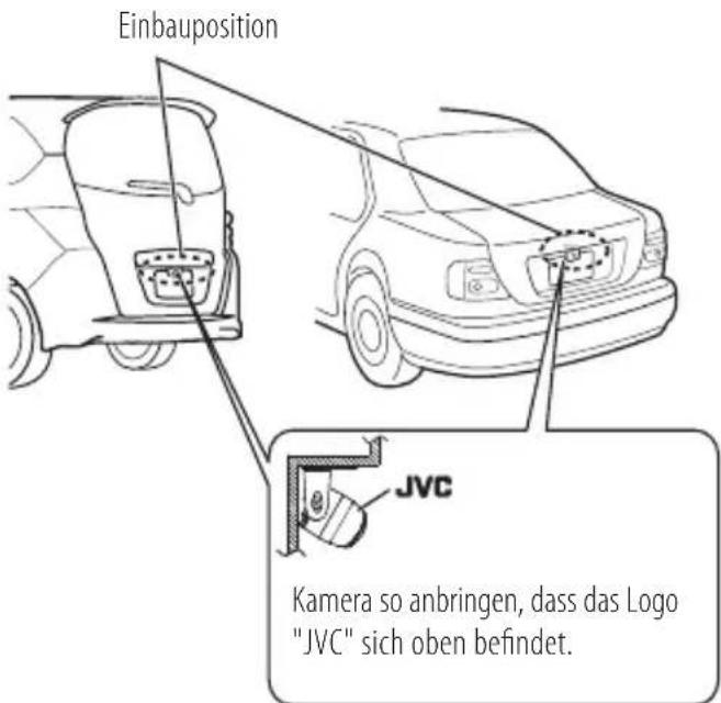 JVC KVCM30 - Beispiele für richtige Kamera-Installation im Fahrzeugheck - 1