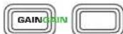 QSC CXD4.3 - Bouton GAIN - 1