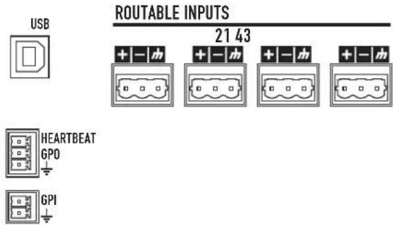 QSC CXD4.3 - Connect the Audio Inputs - 1