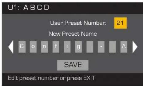 QSC CXD4.5 - Save the Preset - 1