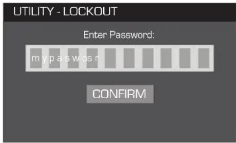 QSC CXD4.5 - Enter Password to Lock or Unlock - 1