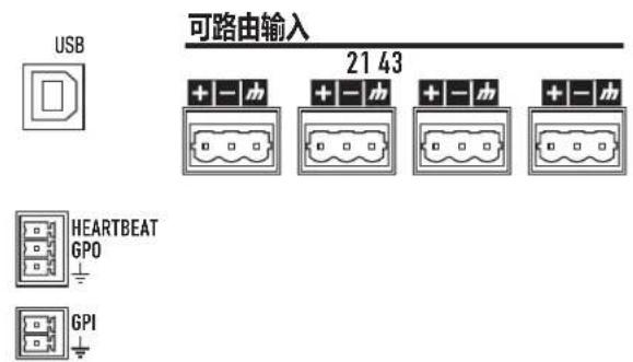 QSC CXD4.5 - 连接音频输入 - 1