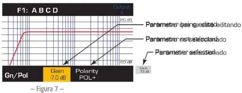 QSC CXD4.5 - Vdición de parámetros - 1