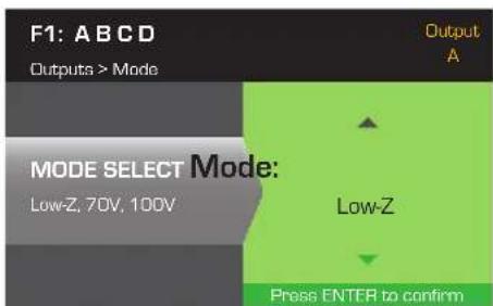 QSC CXD4.5 - Modusauswahl - 1