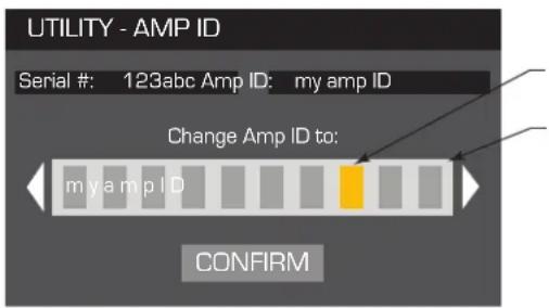 QSC CXD4.5 - Nombrar el amplificador - 1