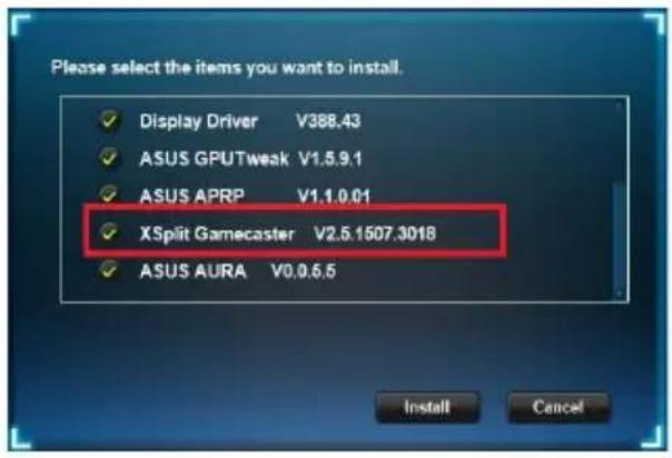 ASUS DUALGTX1660TIA6GEVO - Installing XSplit Gamecaster in Windows 10/8.1/8/7 (64-bit) - 2