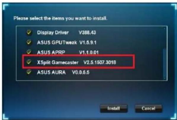 ASUS DUALGTX1660TI6GEVO - XSplit Gamecaster installeren in Windows® 10/8.1/8/7 (64 bit) - 2