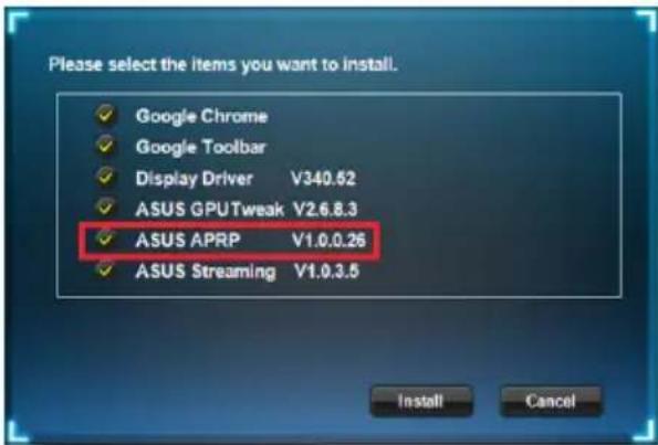 ASUS GT720SL2GD3BRK - Installation d'ASUS APRP sous Windows 8.1 / 8 / 7 / Vista (versions 32 et 64 bits) - 2