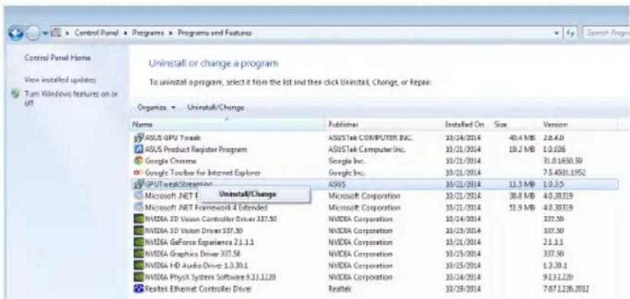ASUS R7360OC2GD5V2 - Remover o ASUS Streaming no Windows ^ 8.1 / 8 / 7 / Vista - 1
