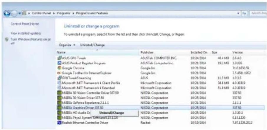 ASUS R72502GD5 - 在Windows 8.1 / 8 / 7 Vista中移除VGA驅動程式 - 1