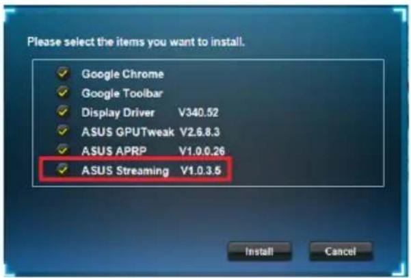 ASUS R72502GD5 - W menu glowynm kliknij Install (Zainstaluj). - 2