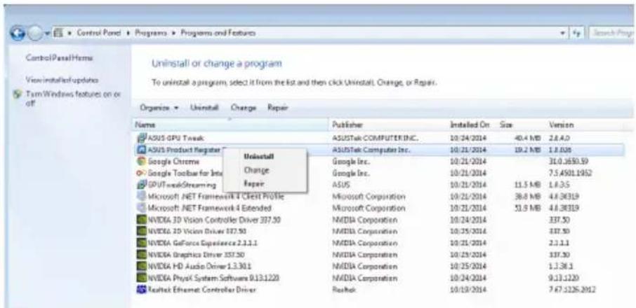 ASUS R72502GD5 - ASUS APRP verwijderen in Windows® 8.1/8/7/Vista - 1