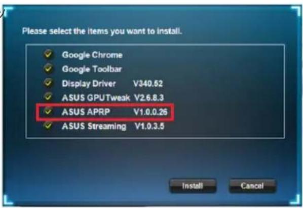 ASUS R72502GD5 - ASUSAPRPをインストーリる - 2