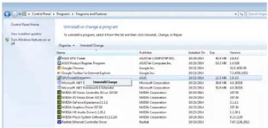 ASUS R72502GD5 - 在Windows 8.1/8/7/Vista中卸载华硕 Streaming - 1