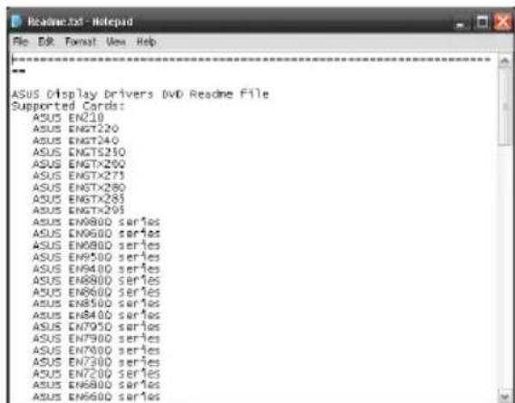 ASUS R72502GD5 - Ver el archivo readme - 2