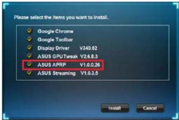 ASUS GT610SL1GD3L - Installation d'ASUS APRP sous Windows ^ 8.1 / 8 / 7 / Vista (versions 32 et 64 bits) - 2