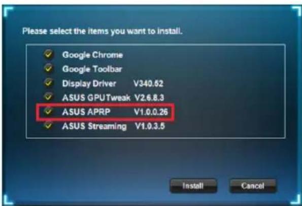 ASUS STRIXR9390XDC38GD5GAMING - Installation d'ASUS APRP sous Windows ^ 8.1 / 8 / 7 / Vista (versions 32 et 64 bits) - 2