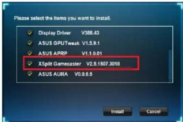 ASUS DUALGTX16606GEVO - 安装XSplit Gamecaster - 2