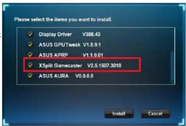 ASUS PHGTX1660TI6G - 安装XSplit Gamecaster - 2