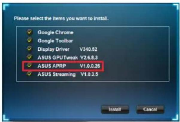 ASUS GTX960MOC2GD5 - ASUS APRP unter WindöVista / Windows° 7/8/8.1 (32/64 Bit) installieren - 2