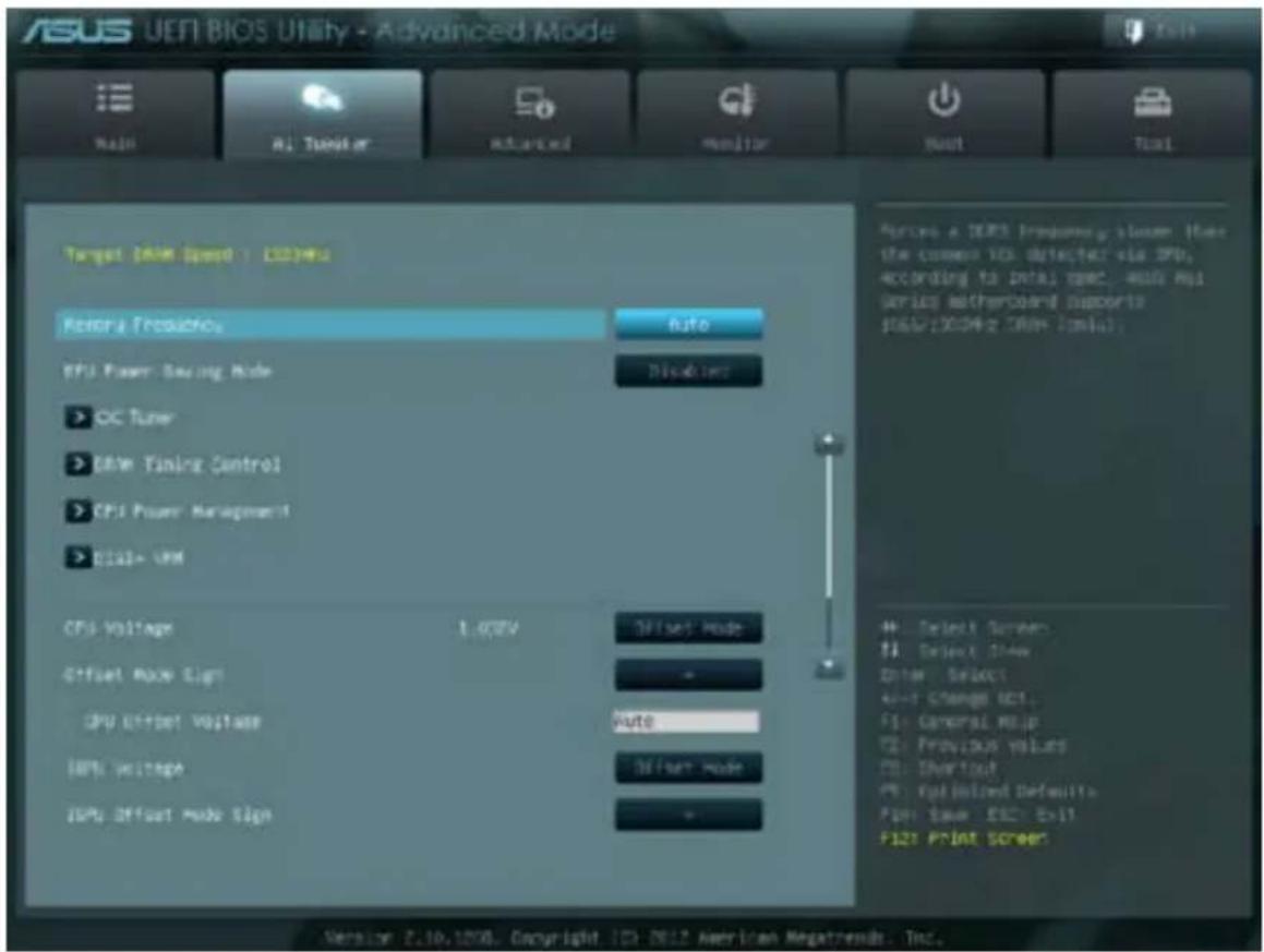 ASUS P8H61M LX PLUS R2.0 - Ai Tweaker 菜单（Ai Tweaker） - 3