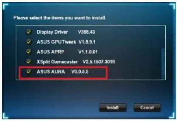 ASUS PHGTX1660O6G - Installing ASUS AURA in Windows 10 / 8.1 / 8 / 7 (64-bit) - 2