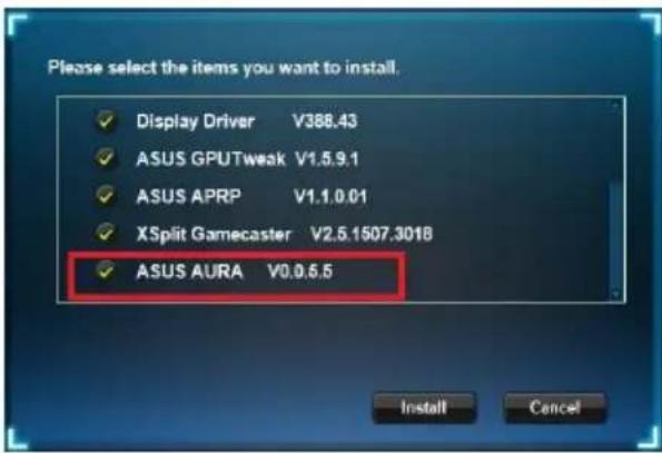 ASUS PHGTX1660O6G - 安装ASUS AURA - 2