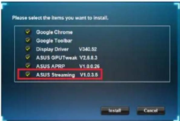 ASUS STRIXGTX950DC22GD5GAMING - ASUS Streaming installeren in Windows® Windows® 8.1 / 8 / 7 / Vista (32/64 bit) - 2
