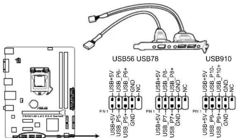 ASUS P8H61M LX3 PLUS R2.0 - 内部接口 - 10