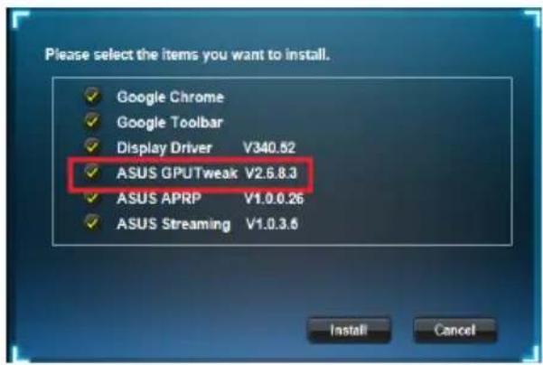 ASUS R7240OC4GD3L - Klicken Sie im Hauptmenü auf Install (Installieren). - 1