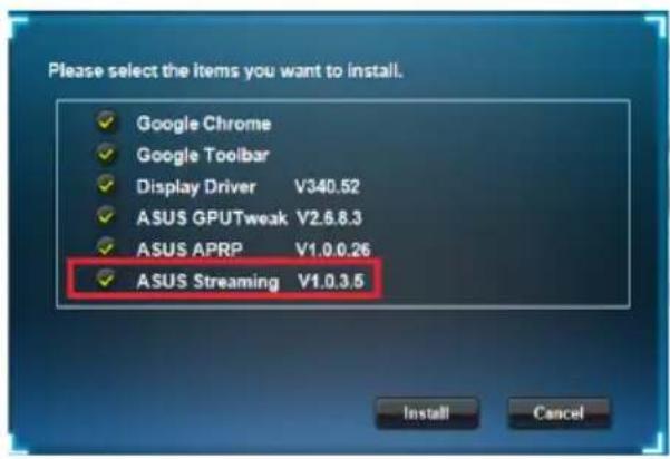 ASUS ROG STRIXGTX1080O8GGAMING - Instalace ASUS Streaming v operačním systému Windows ^* Vista and Windows ^ 8.1 / 8 / 7 (32/64 bit) - 2