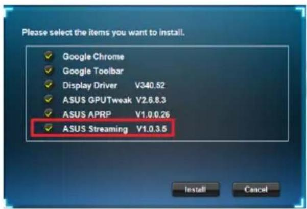 ASUS ROG STRIXGTX1080O8GGAMING - ASUS Streaming unter WindoVista / Windows° 7/8/8.1 (32/64 Bit) installieren - 2