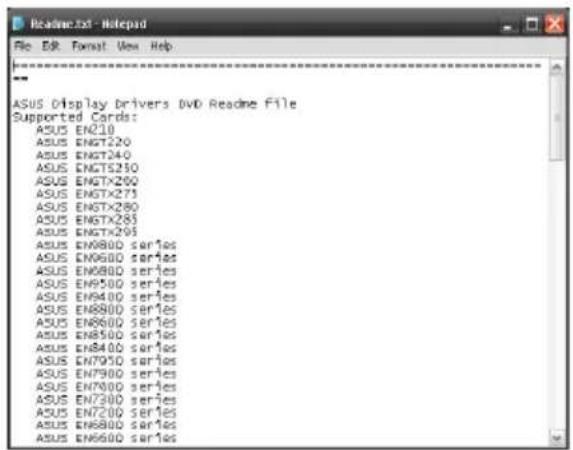 ASUS R72401GD3 - Ver el archivo readme - 2