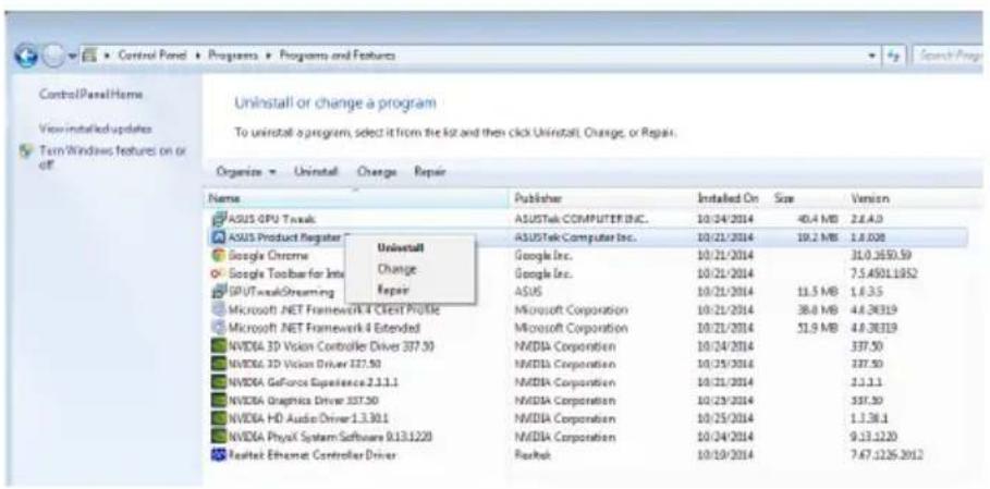 ASUS R72401GD3 - Remover o ASUS APRP no Windows \* 8.1 / 8 / 7 / Vista - 1