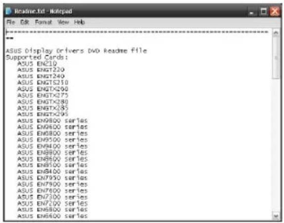 ASUS R72401GD3 - Visualiser le fichier readme - 2